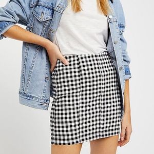 Free people gongham modern femme miniskirt